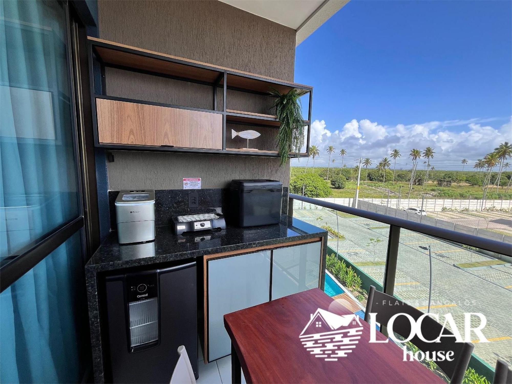 Flat Luxo Com Varanda Gourmet No Makia Em Muro Alto 4 Pessoas * Porto de Galinhas