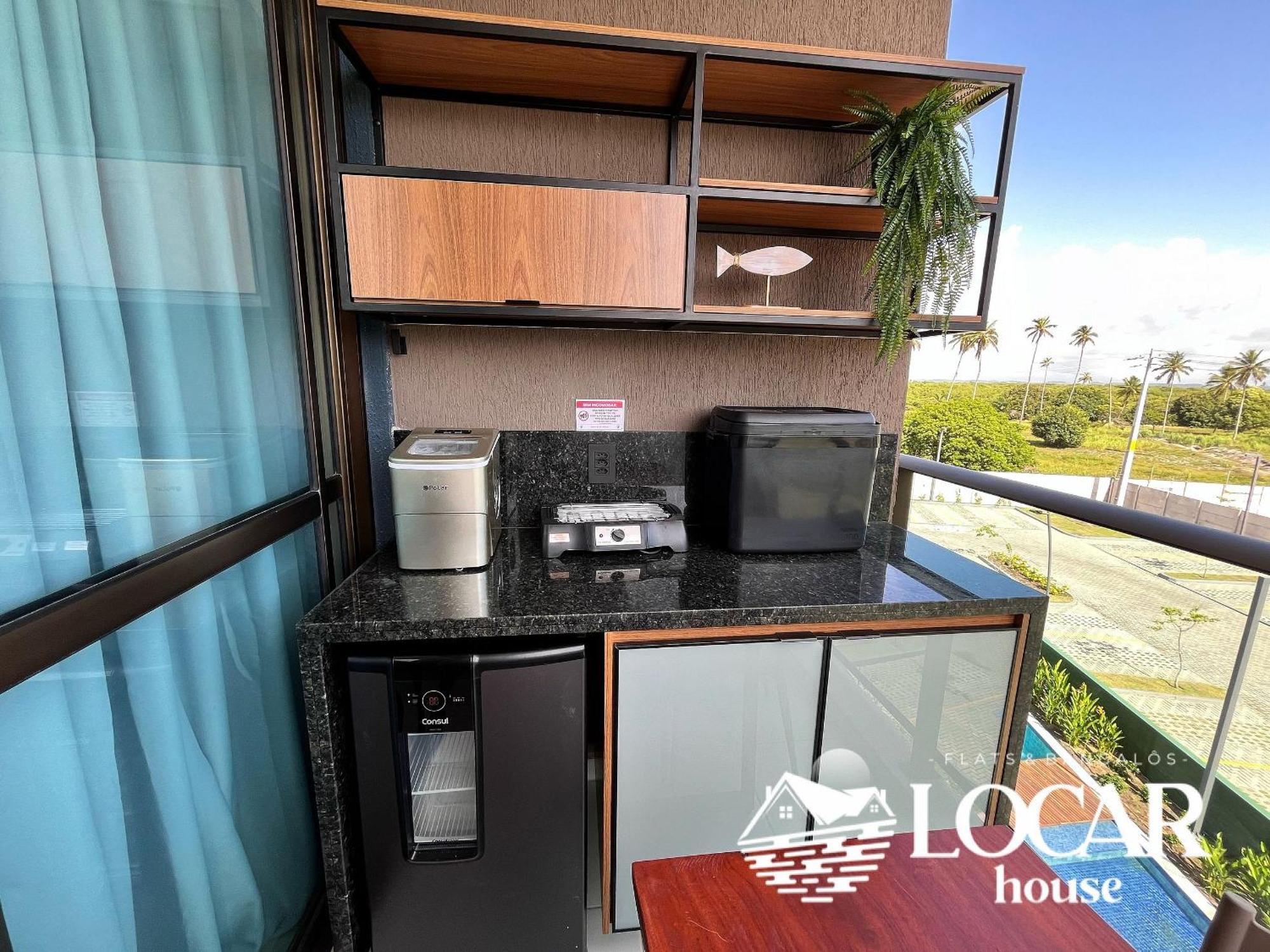 Flat Luxo Com Varanda Gourmet No Makia Em Muro Alto 4 Pessoas * Pôrto das Galinhas